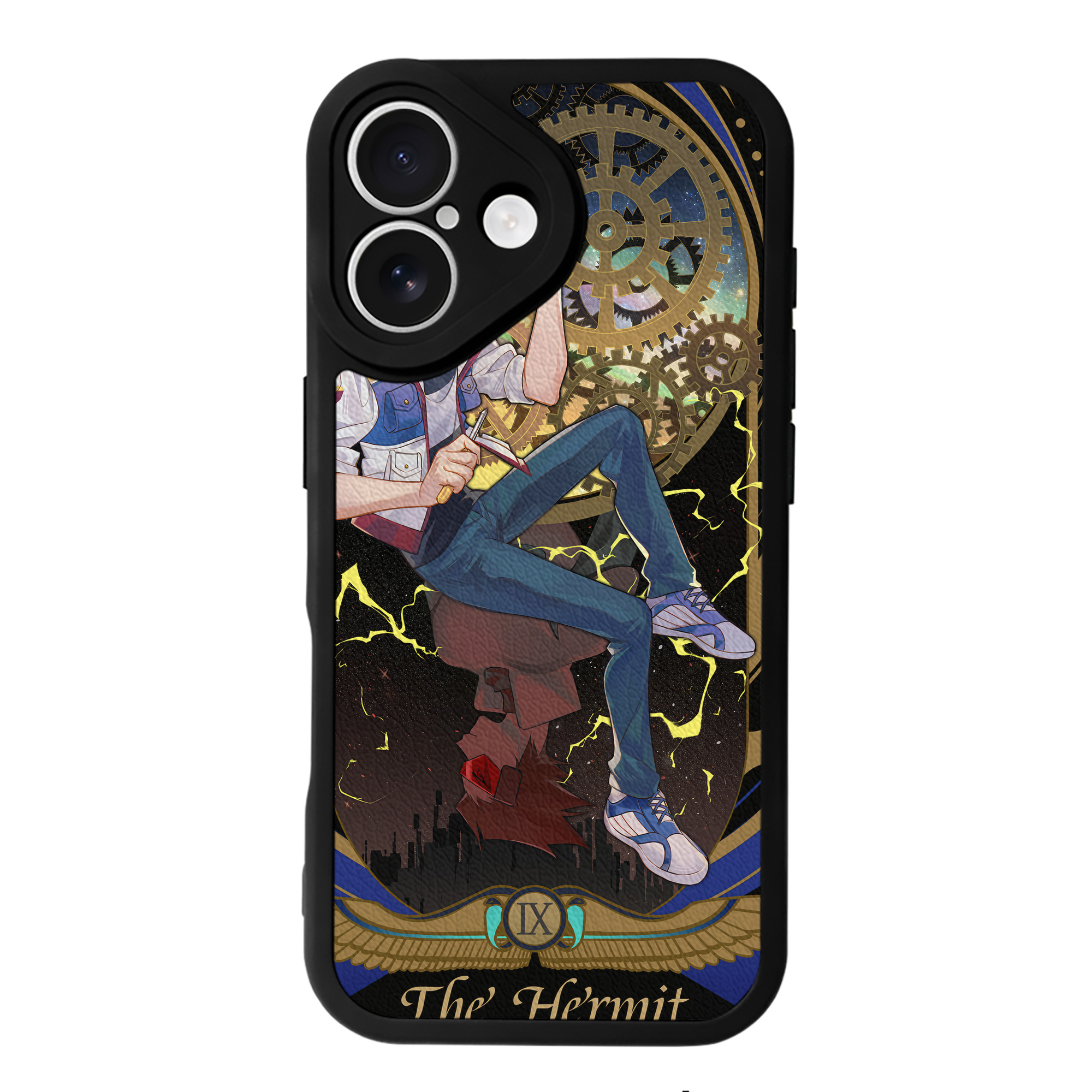 （画像用） 遊☆戯☆王 Yu-Gi-Oh! 【iPhone 16シリーズ対応】シリコンスマホケース（レザー調） 材質：シリコン